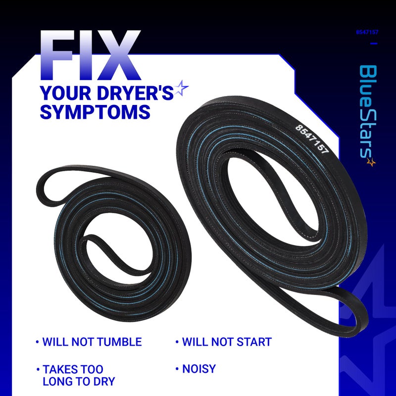 BlueStars Ultra Durable 8547157 Dryer Drum Belt 94 in Replacement Part - Compatible with Whirlpool & Kenmore Dryers - Replaces WP8547157 AP6013152 - Image 5