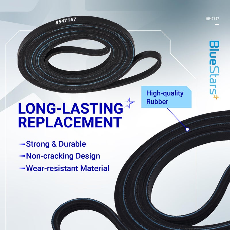 BlueStars Ultra Durable 8547157 Dryer Drum Belt 94 in Replacement Part - Compatible with Whirlpool & Kenmore Dryers - Replaces WP8547157 AP6013152 - Image 3