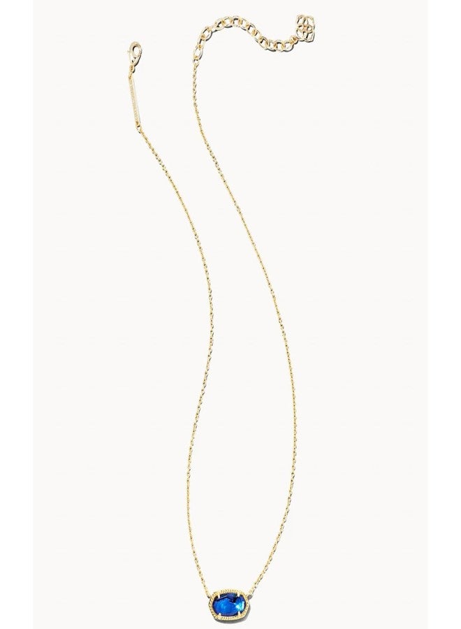Kendra Scott Elisa Pendant Necklace for Women, Fashion Jewelry, 14k Gold-Plated, One Size, Gold|Brass, Abalone - Image 2