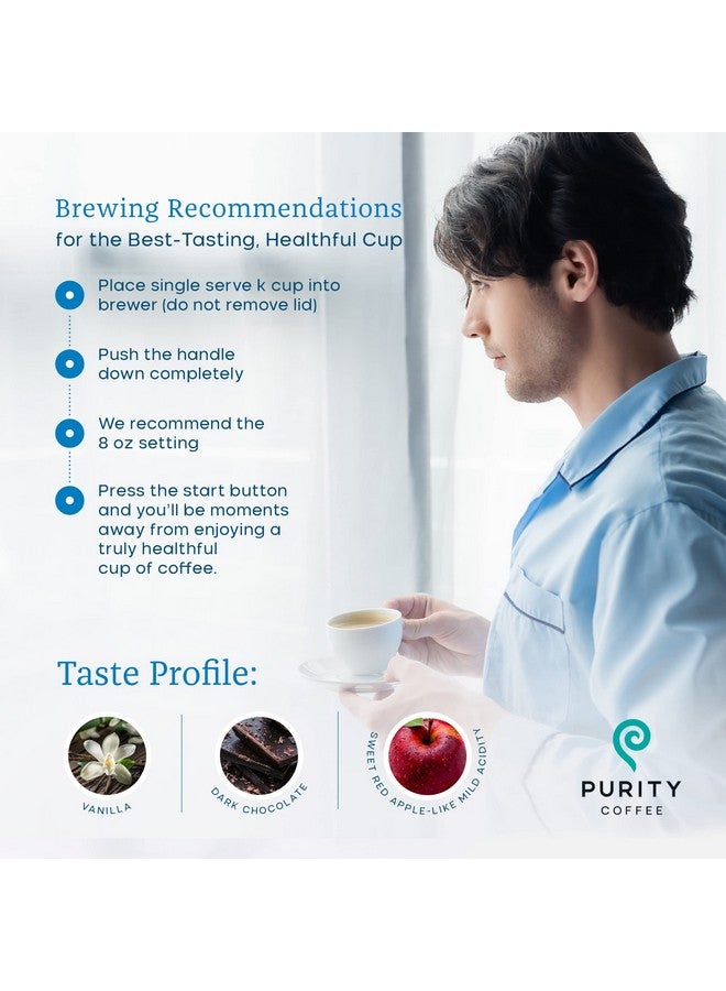 Purity Coffee CALM Decaf Medium Roast Organic Coffee - USDA Certified Organic Specialty Grade Arabica Single-Serve Coffee Pods - Third Party Tested for Mold, Mycotoxins & Pesticides - 12 ct Box - Image 4