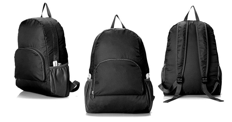 Paxlamb Backpack Packable Foldable Ultra Lightweight Water Resistant Durable Camping Travel Hiking Daypack For Men Women (Black) - Image 1