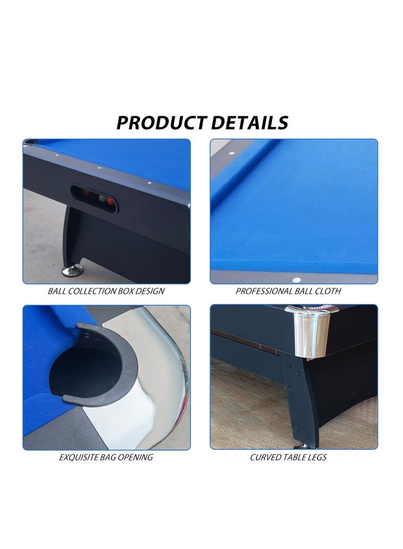 Generic 6FT Billiards Table 3 in 1 Professional Billiard Pool Tables  Scratch Resistant Luster Perfect for Family Game Room Adult rec Room  - Image 3