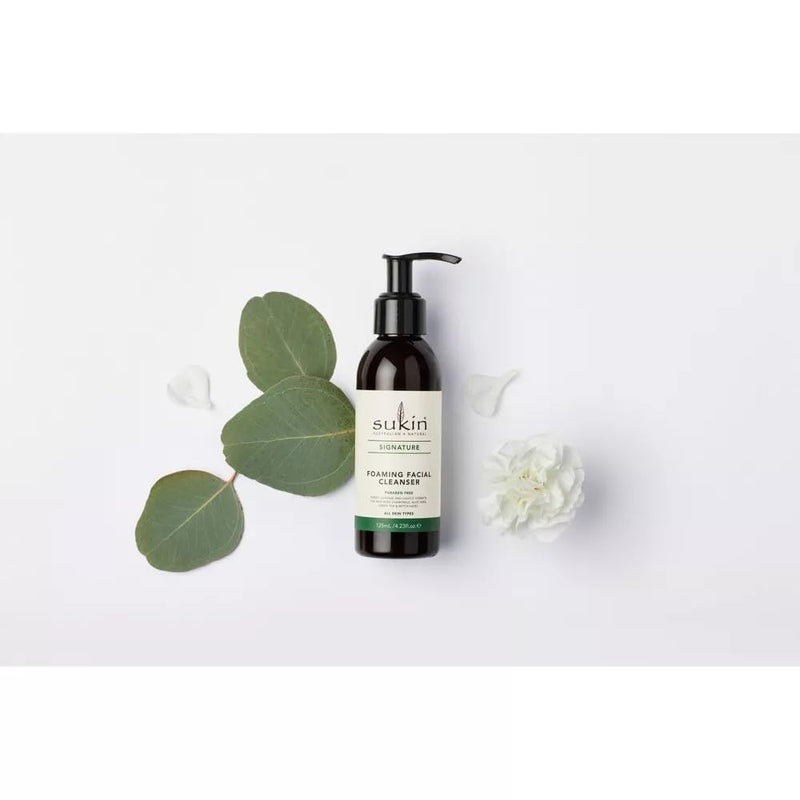 Sukin Foaming Facial Cleanser Pump, Gentle Gel Cleanser with Green Tea, Aloe Vera & Chamomile to Purify, Soothe & Tighten Skin, 4.23 Fl Oz (Pack of 2) - Image 2