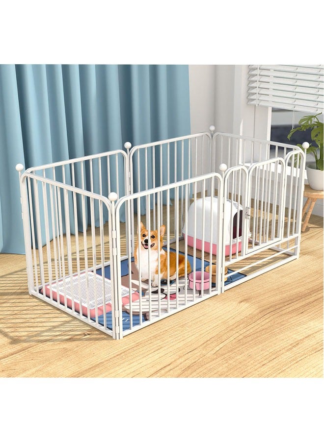 KLNAMAEAAN Heavy Duty Luxury Open Foldable Pet Cage with and Door 6 piece Fence  - Image 5