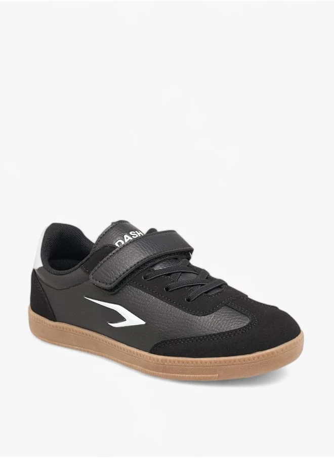 داش Boys Panelled Sports Shoes With Hook And Loop Closure