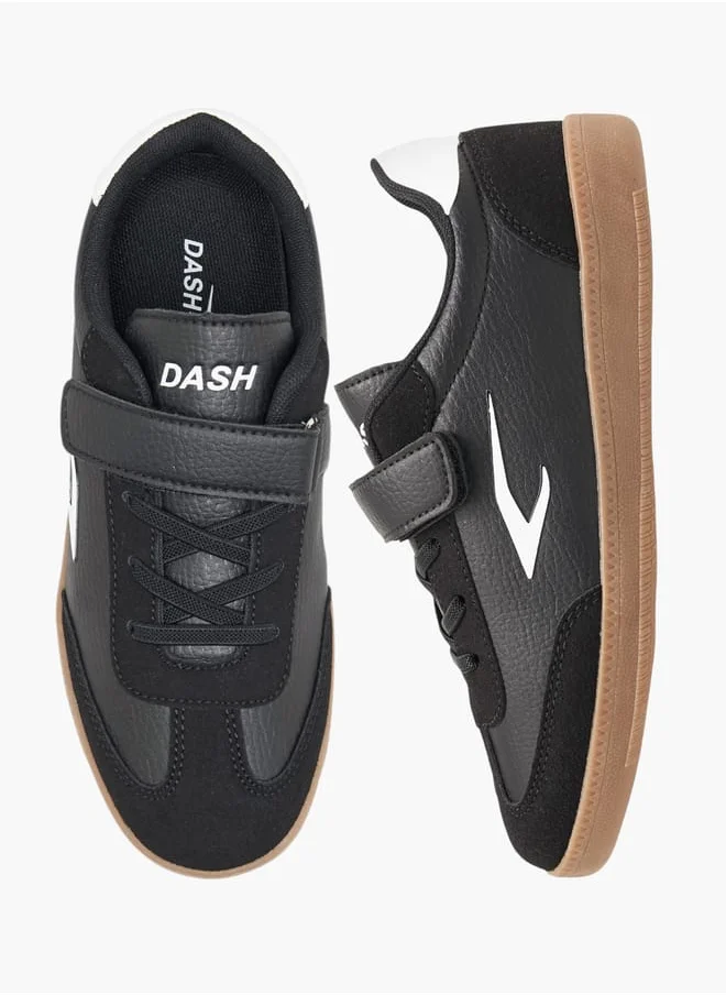 داش Boys Panelled Sports Shoes With Hook And Loop Closure