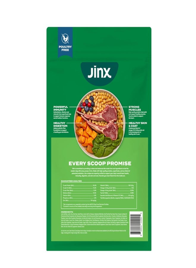Jinx Premium Grain-Free Dry Dog Food, for All Lifestages - Grass-Fed Lamb, Sweet Potato & Carrot Dog Food with Superfoods for Immune Support & Probiotics for Digestive Support - No Fillers - 4lb - Image 3