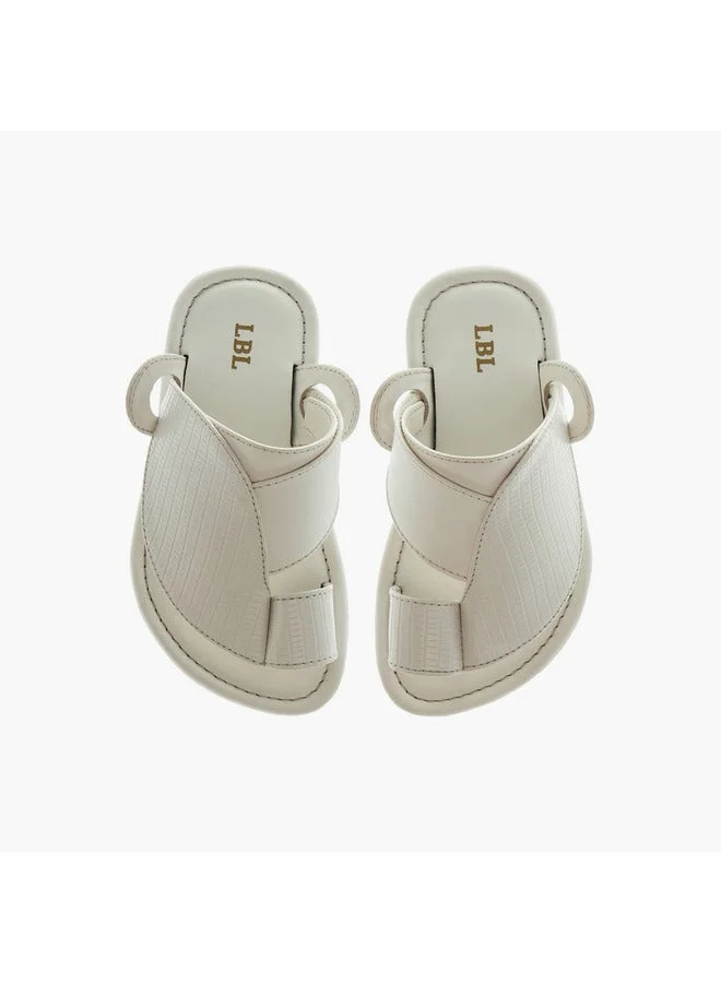 ال بي ال من شو اكسبرس صنادل عربية ولادي سهلة الارتداء بنقوش