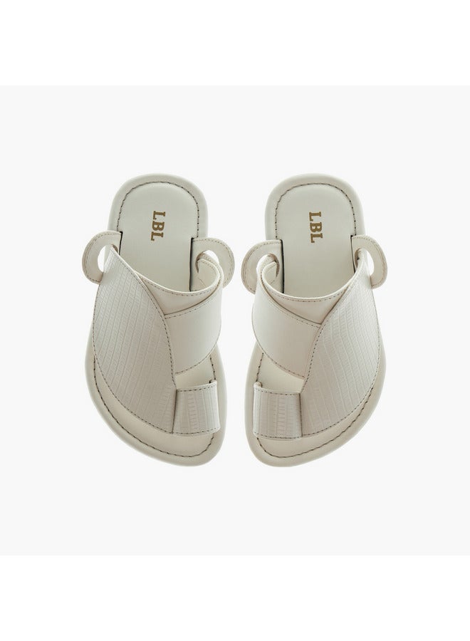 ال بي ال من شو اكسبرس صنادل عربية ولادي سهلة الارتداء بنقوش - Image 2