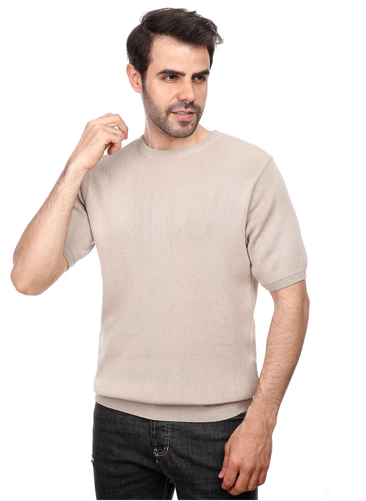 Coup Coup - Plain Woven T-Shirt With Round Neck