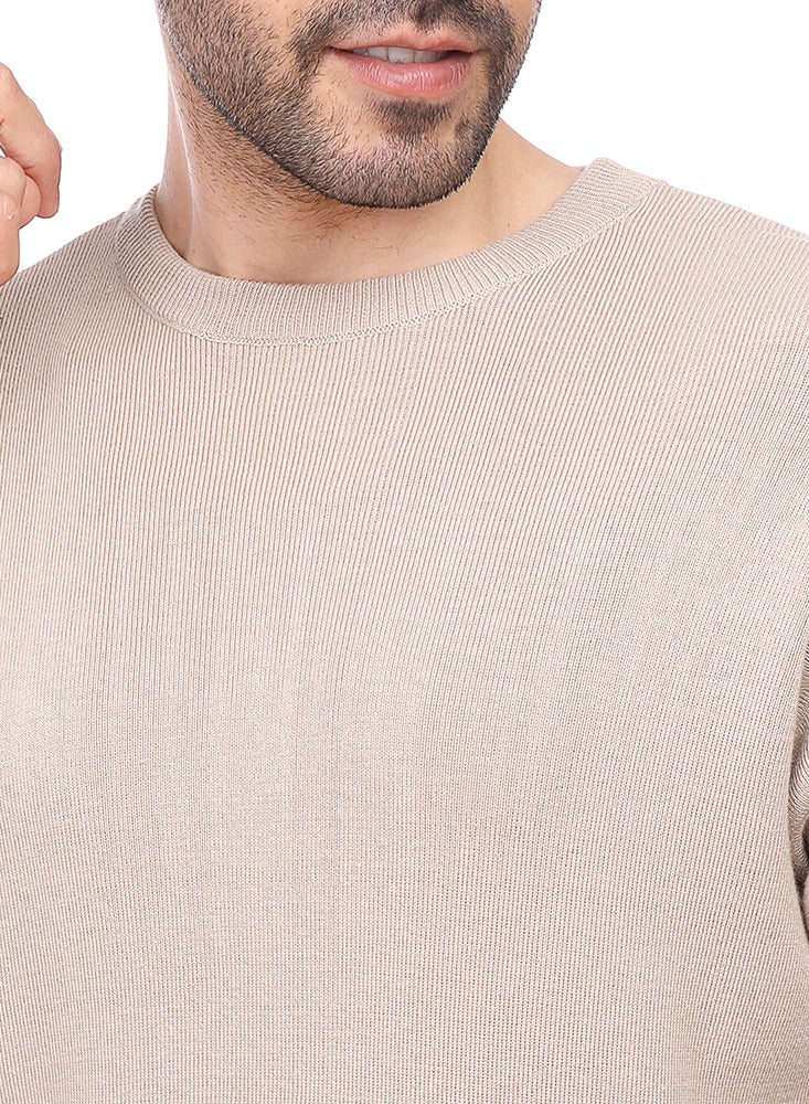 كوب قميص تي شيرت سادة منسوج برقبة دائرية - Image 2