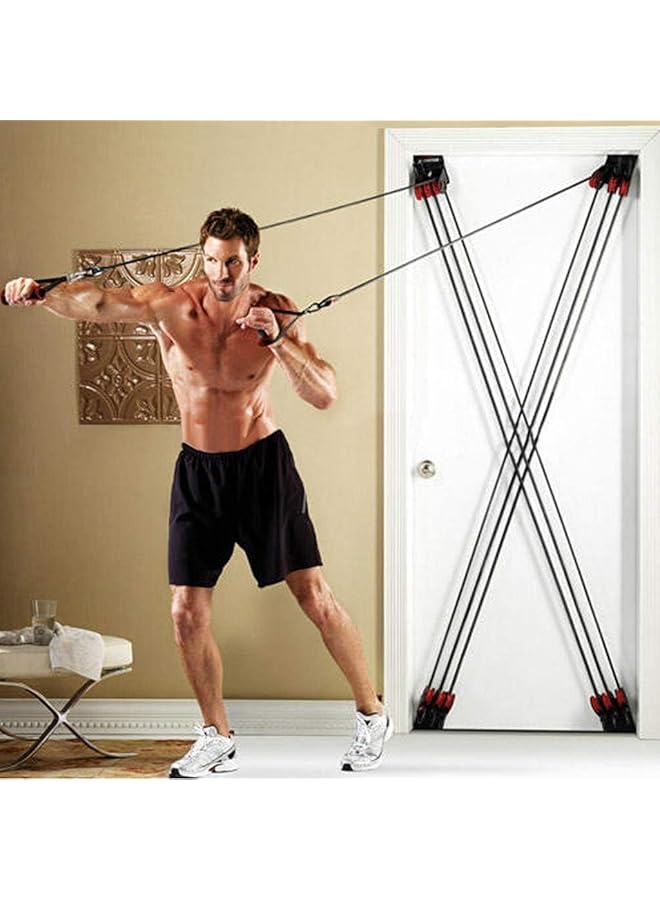 ALCOACH Home Fitness Resistance Band Training System Door Mounted Exercise Equipment With Handles Full Body Workout - Image 1