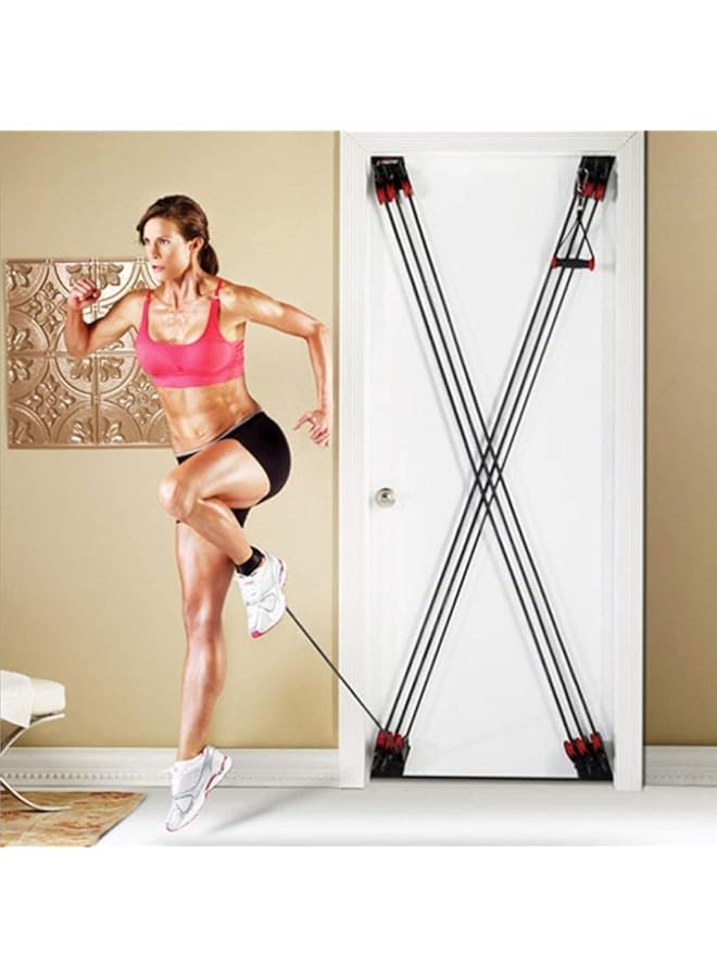 ALCOACH Home Fitness Resistance Band Training System Door Mounted Exercise Equipment With Handles Full Body Workout - Image 2