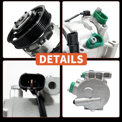 COOLIGO A/C Air Conditioner Compressor Fit for 2012-2017 Hyundai Accent, 2012-2017 Kia Rio 1.6L L4， with A/C Clutch,Replaces 977011R100, 977011R100DR, 977011W600 - Image 4