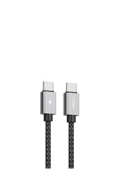 Recci Cable charging and data transfer , Type-C supports fast charging, safe and fast data transfer 120W 150cm, supports all devices Black  - Image 2