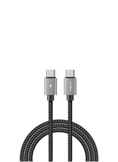 Recci Cable charging and data transfer , Type-C supports fast charging, safe and fast data transfer 120W 150cm, supports all devices Black  - Image 1