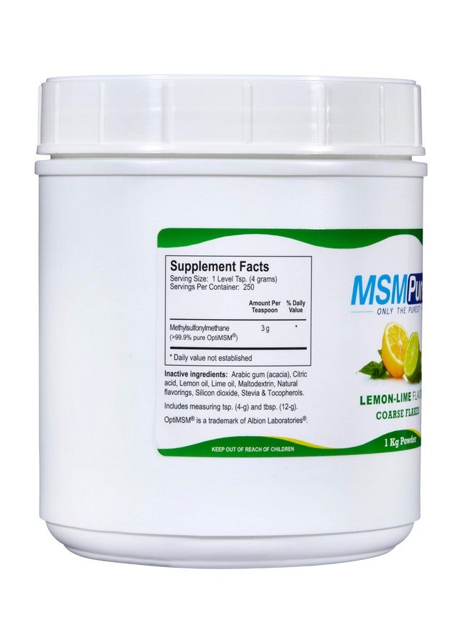 KALA HEALTH MSMPure Lemon Lime Flavored Coarse MSM Powder Flakes - US-Sourced MSM for Joint Health, Skin Appearance, and Hair & Nail Support - 2.2 lb, Organic Sulfur - Image 3