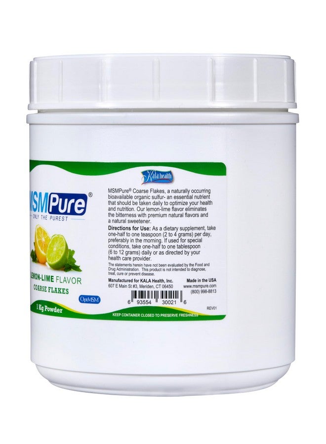 KALA HEALTH MSMPure Lemon Lime Flavored Coarse MSM Powder Flakes - US-Sourced MSM for Joint Health, Skin Appearance, and Hair & Nail Support - 2.2 lb, Organic Sulfur - Image 2