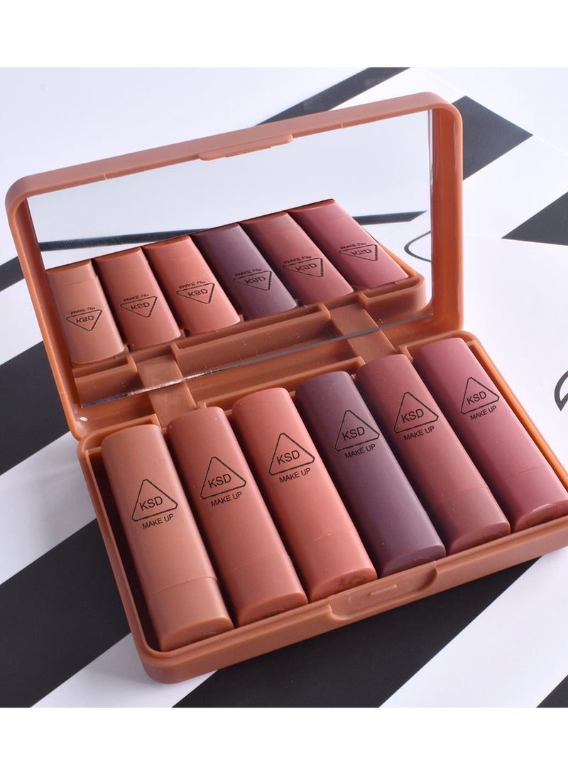 كي إس دي مجموعة أحمر شفاه صغيرة الحجم مكونة من 6 قطع - Image 1