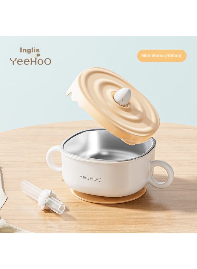 Yeehoo Baby Food Bowl, Infant-specific Small Bowl, Anti-fall And Anti-scalding, Children's Eating Utensil, 316 Stainless Steel Suction Cup Tableware - Image 1