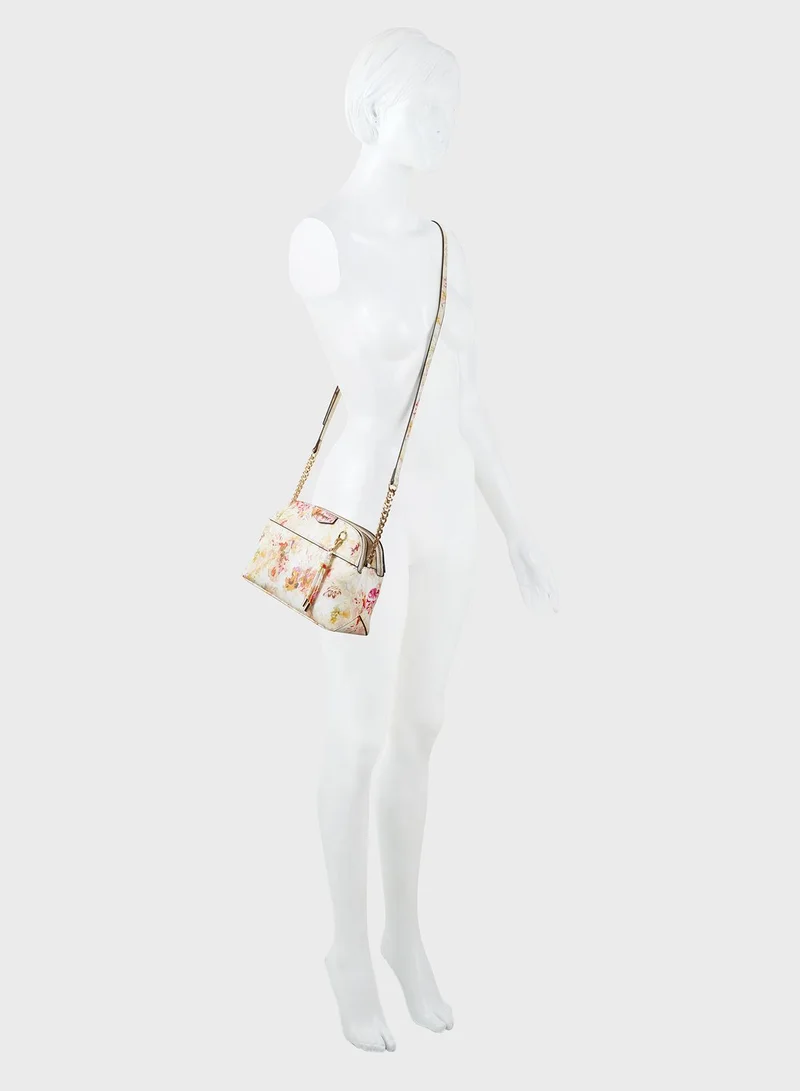 NINE WEST Printed Zip Closure Crossbody