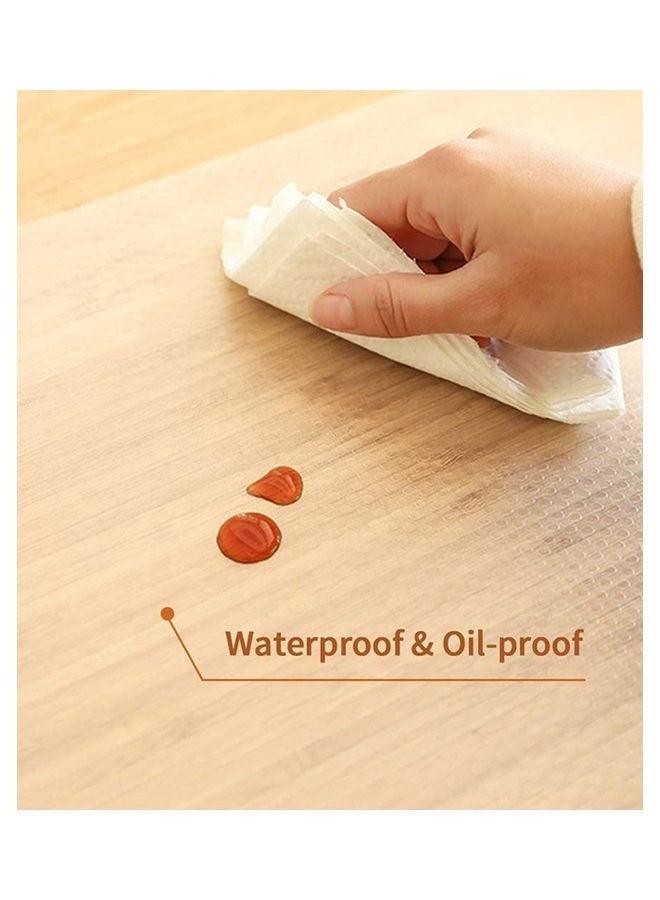 Arabest 2-Rolls Non-Adhesive Cupboard Cabinet Drawer Mat Clear 0.3*3m - Image 4