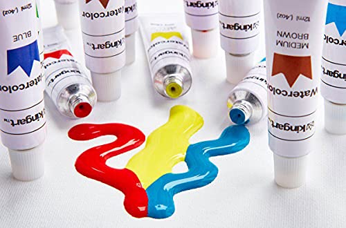 KINGART Studio Watercolor Paint, 12 ml (.4oz), Set of 12 Colors - Image 3