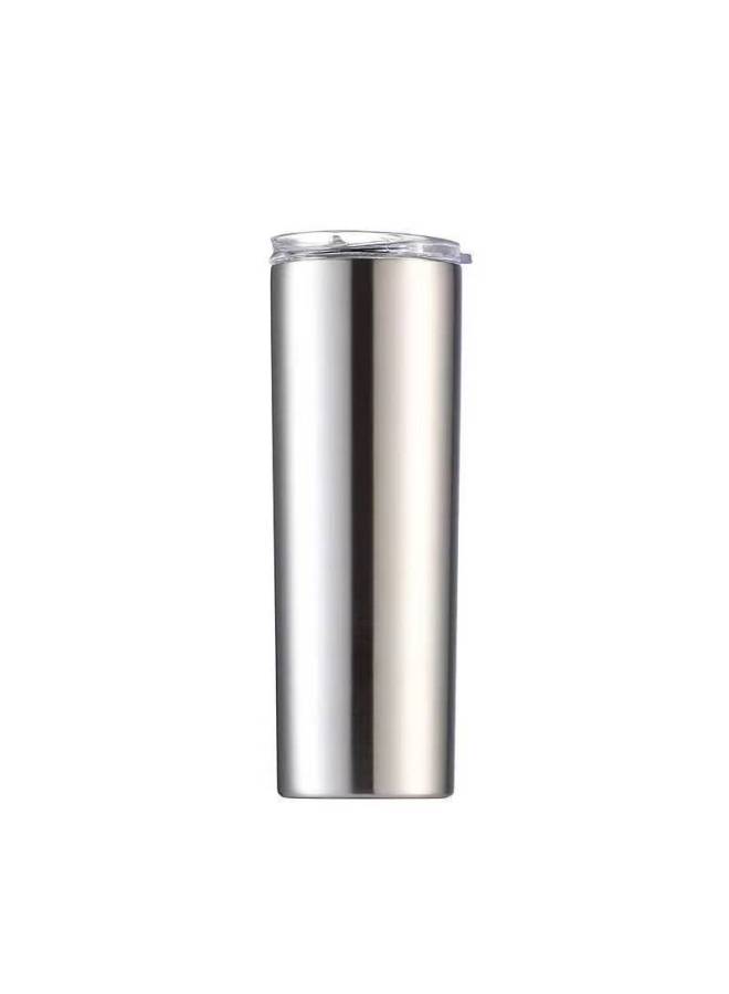 New 20oz Stainless Steel Thermos Cup Rainbow Paint Straight Cup Sublimation Straight Cup Portable Car Water Cup