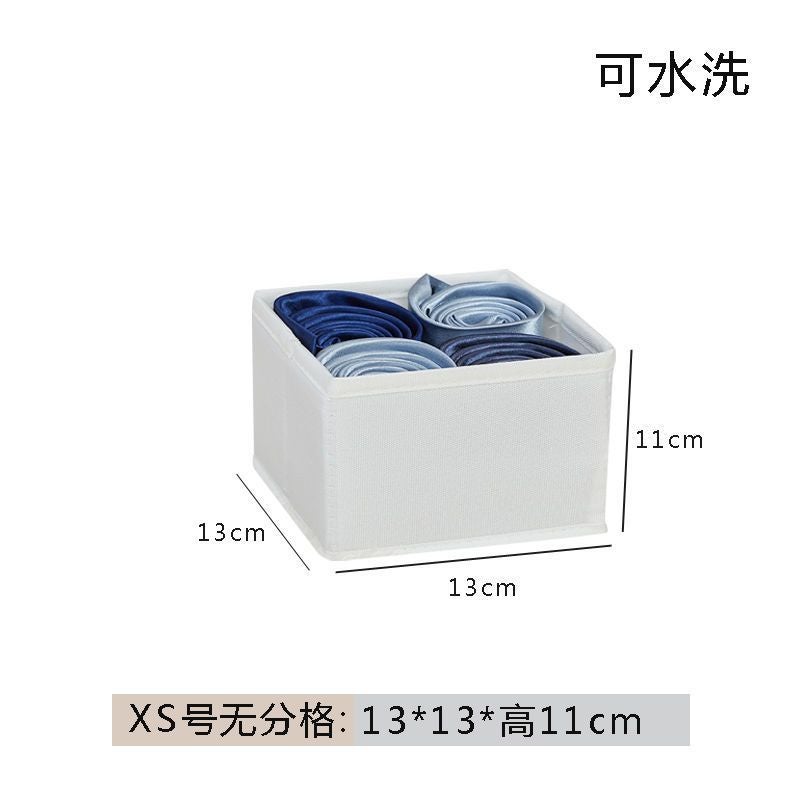Fabric Underwear Storage Box Drawer Divided Panties Socks Bra Partition Sorting Box Storage Box Household - Image 1