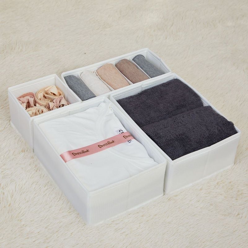 Fabric Underwear Storage Box Drawer Divided Panties Socks Bra Partition Sorting Box Storage Box Household - Image 2