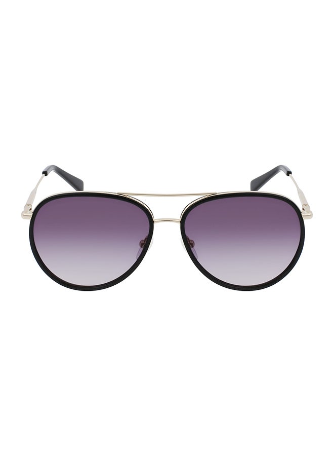 Longchamp نظارة شمسية أفياتور للحماية من الأشعة فوق البنفسجية للنساء - LO684S-722-5815 - مقاس العدسة: 58 ملم - Image 1