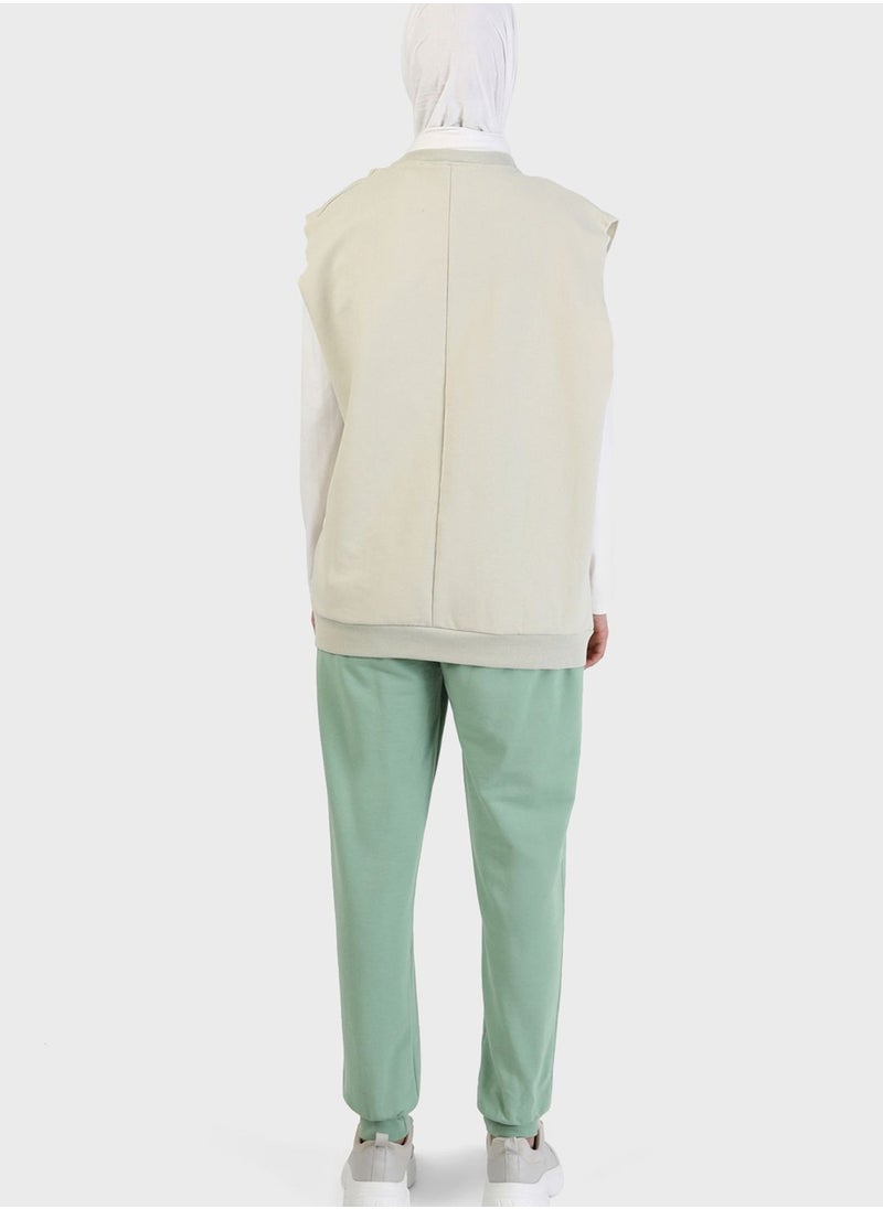 Refka by modanisa - Round Neck Sweatshirt - Image 1