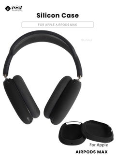 INEIX Soft Silicone Case Cover For Apple AirPods Max - Black  - Image 1
