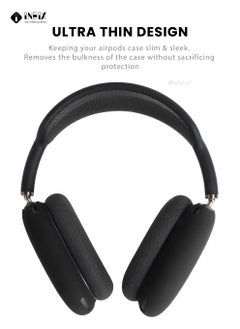 INEIX Soft Silicone Case Cover For Apple AirPods Max - Black  - Image 5