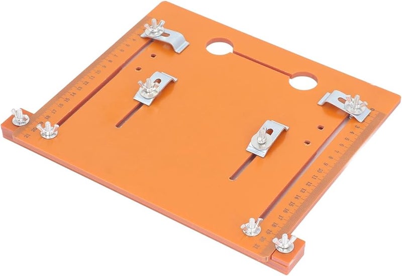 لوحة إدراج طاولة جهاز التوجيه من مادة البولي بروبيلين مقاس 25 × 28 سم مع مقاييس واضحة لأعمال النجارة - Image 5
