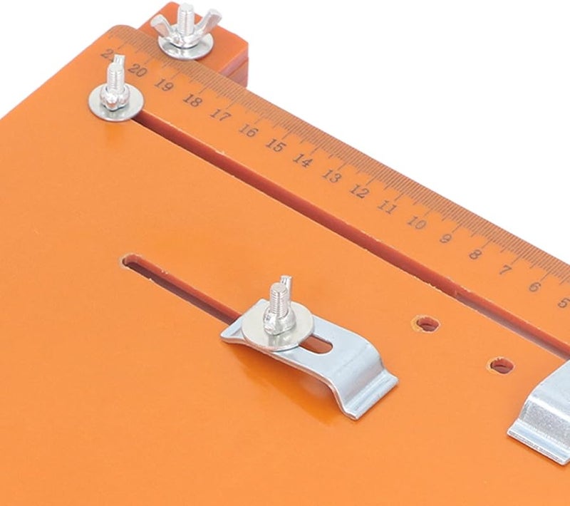 لوحة إدراج طاولة جهاز التوجيه من مادة البولي بروبيلين مقاس 25 × 28 سم مع مقاييس واضحة لأعمال النجارة - Image 4
