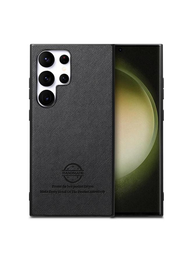 اس-توب جراب لهاتف Samsung Galaxy S22 Ultra 5G مصنوع من الجلد الصناعي المائل مع غطاء خلفي للهاتف - Image 1