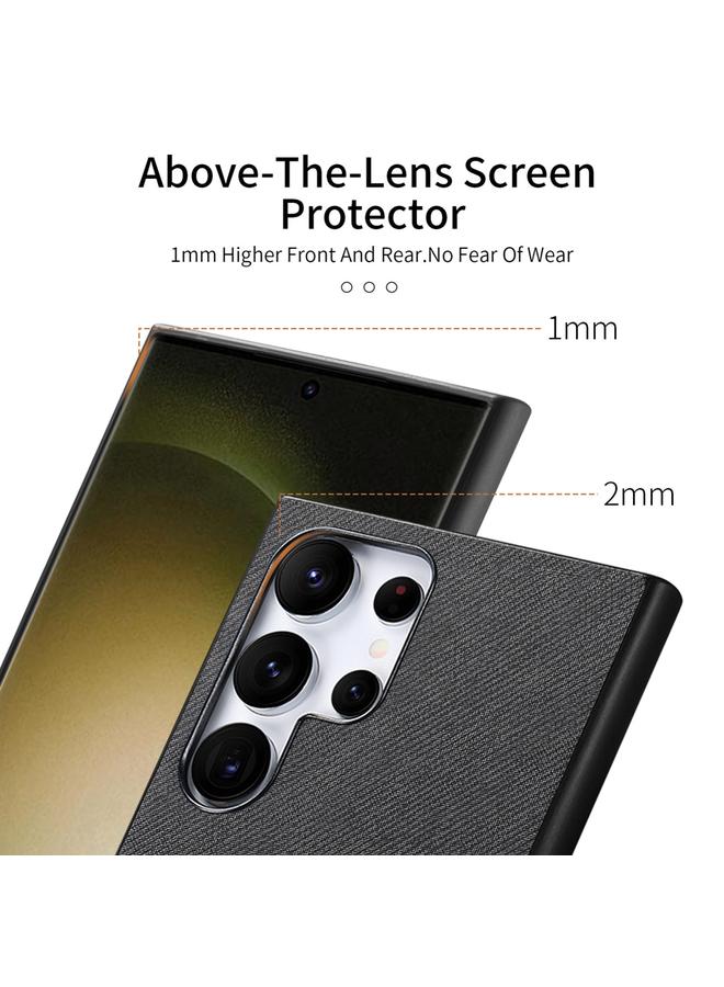 اس-توب جراب لهاتف Samsung Galaxy S22 Ultra 5G مصنوع من الجلد الصناعي المائل مع غطاء خلفي للهاتف - Image 3