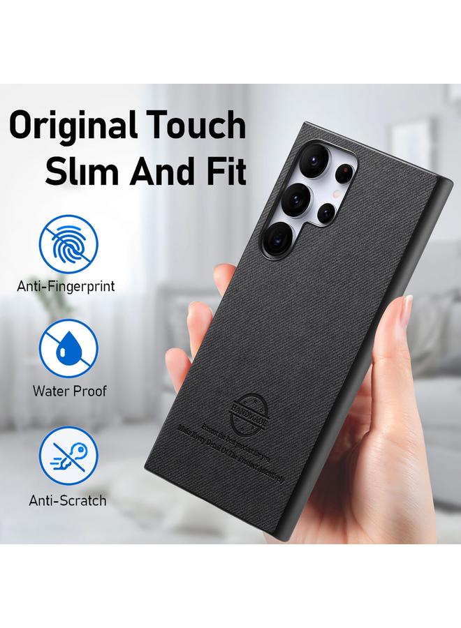 اس-توب جراب لهاتف Samsung Galaxy S22 Ultra 5G مصنوع من الجلد الصناعي المائل مع غطاء خلفي للهاتف - Image 5