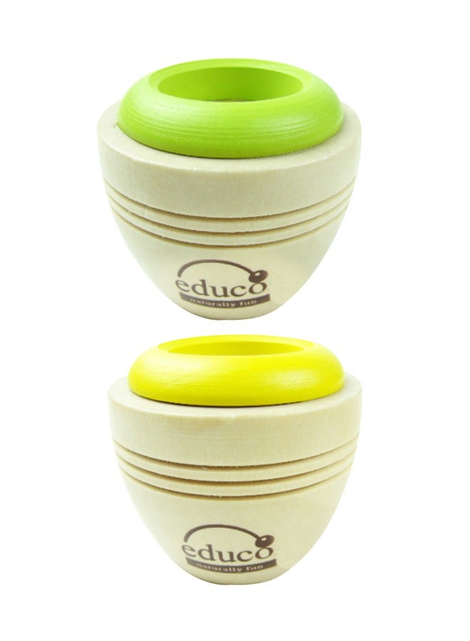 Kaleidoscope toys, children's toys, prisms, 2-pack wooden - Image 1