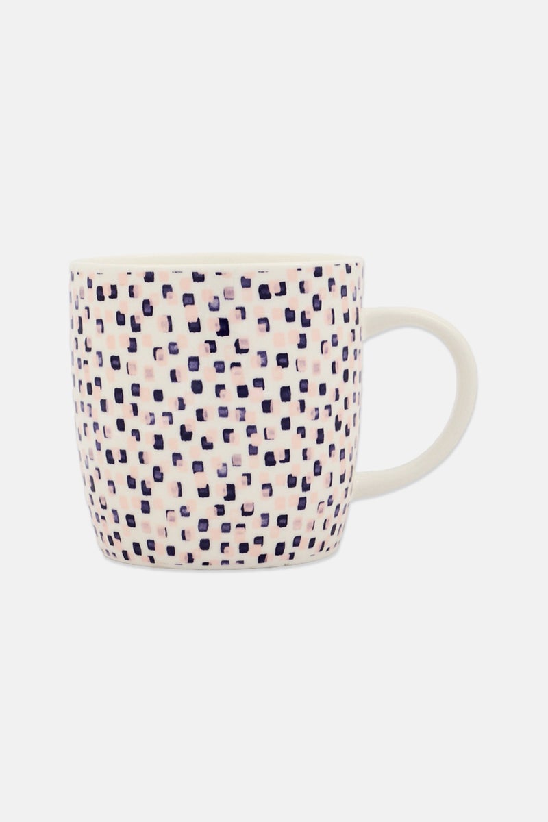 KitchenCraft Ceramic Graphic Print Mug 425 ml, Multicolor - Image 1