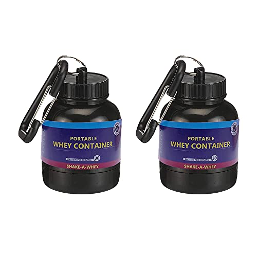 True Indian Amazing Whey loader Protein Carry Funnel Portable Protein Whey or Supplement Powder Combo Pack of 2 Carrying Whey Funnel and Container Box with Key-Chain (PURPLE) - Image 1