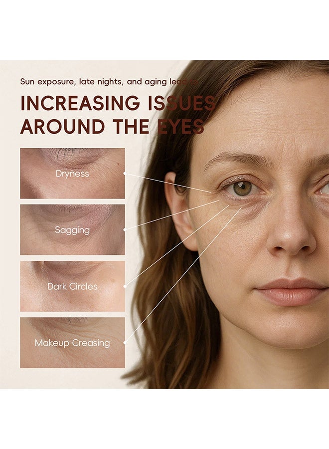 لايكو قناع للعين بالأرز، 94.4% مركب أرز مخمر ثلاثي لصقات تحت العين للجفاف والهالات السوداء، مرطب، محفز للتماسك، مغذي بعمق، منشط، يرطب، يقلل التجاعيد والخطوط الدقيقة تحت العين، 5 قطع - Image 3