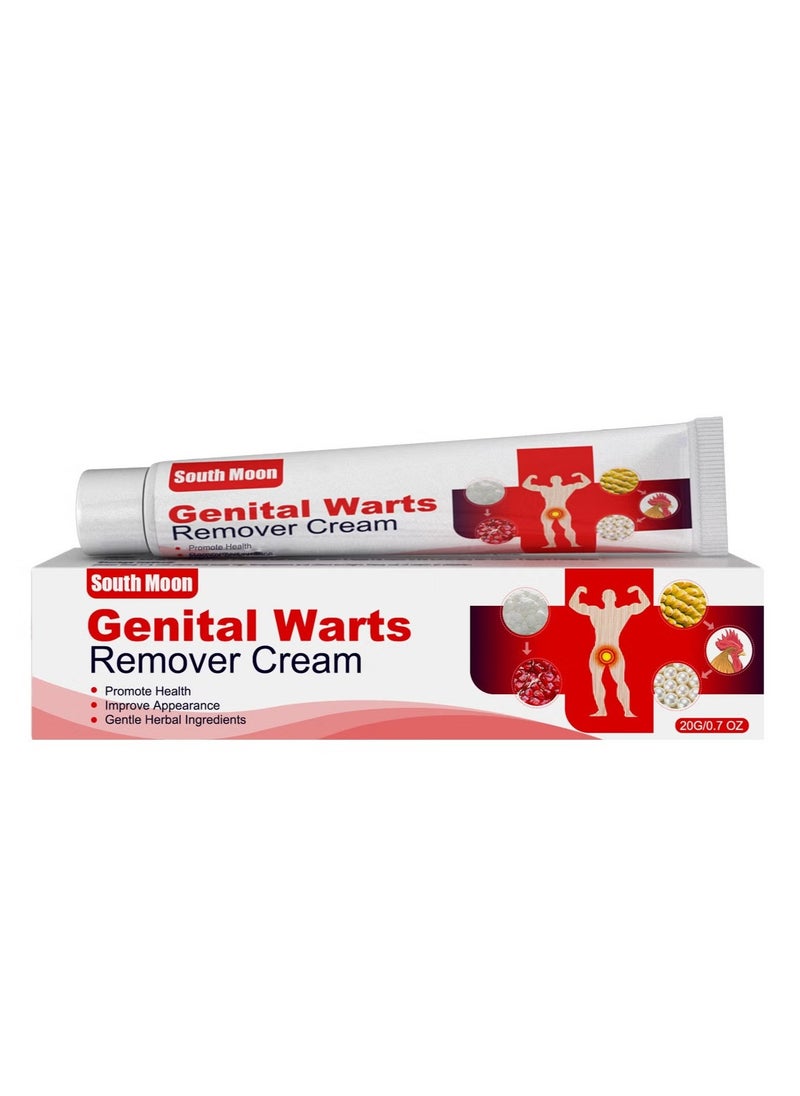SOUTH MOON Wart Ointment with Salicylic Acid, Wart Remover Freeze, Wart Remover Ointment, Fast Acting Wart Freeze, Wart Remover for Genital Warts, Plantar Warts, Common Warts, Corns, Wart Cream 20g  - Image 1