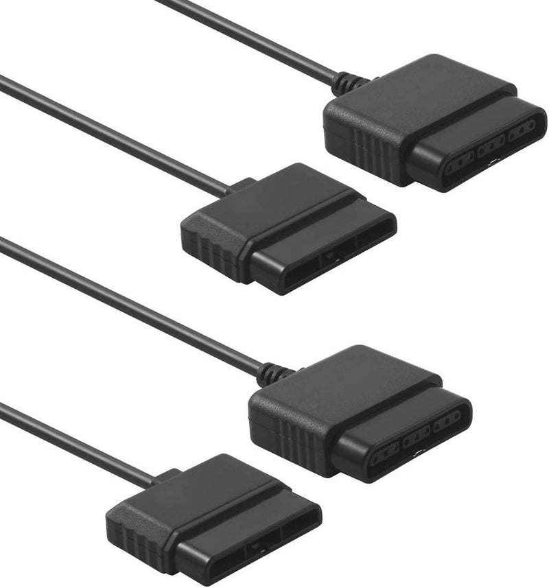 TENINYU 2PACK PS2 Controller Extension Cable Cord 6FT/1.8M Controller Extension for PS2 Game Console - Image 1