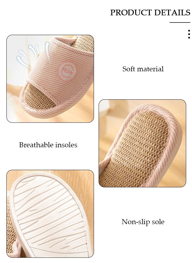 DUNISO Slippers for Women Memory Foam House Bedroom Slippers with Thick Sole Non-Slip Soft Slippers Open Toe Women's Bath Slipper House Sandals for Indoor & Outdoor - Image 2