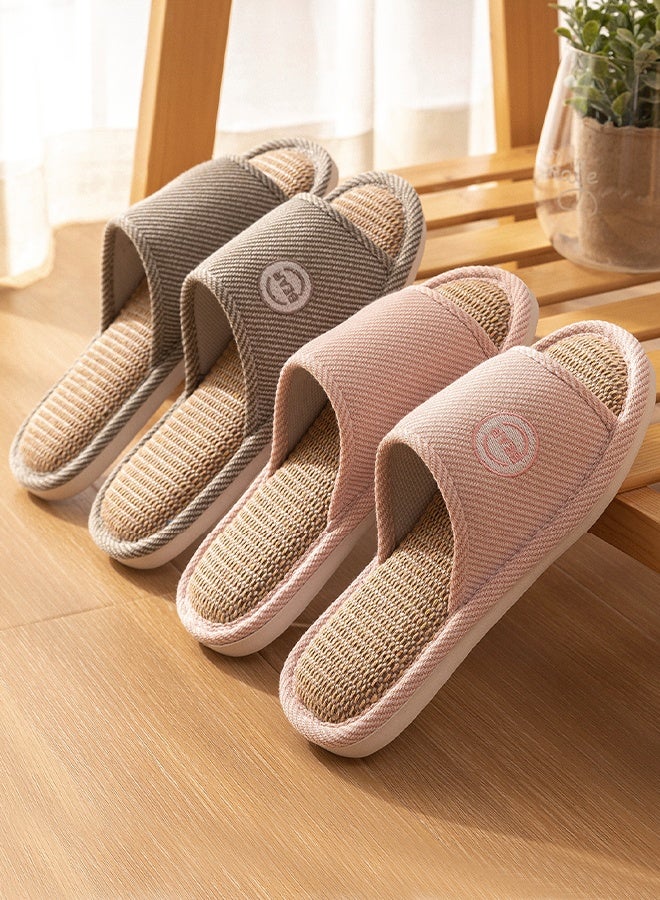 DUNISO Slippers for Women Memory Foam House Bedroom Slippers with Thick Sole Non-Slip Soft Slippers Open Toe Women's Bath Slipper House Sandals for Indoor & Outdoor - Image 5