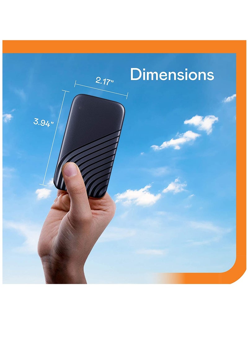 Portable SSD with High Speed Performance Up to 1050MBps Read and 1000MBps Write Speeds USB 32 Gen 2 500 GB - Image 2