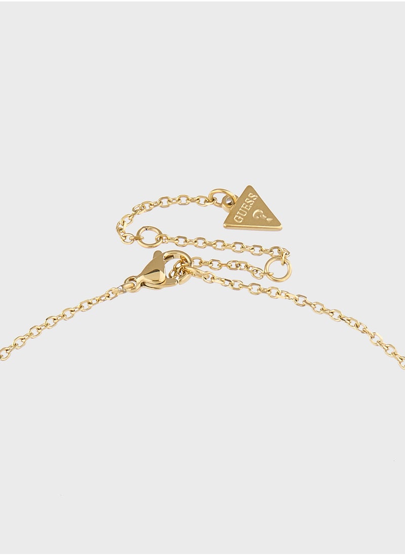 GUESS Jubn05052Jwygwht/U 16-18 Inch Heart Charm Necklace  - Image 3