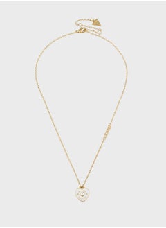 GUESS Jubn05052Jwygwht/U 16-18 Inch Heart Charm Necklace  - Image 2